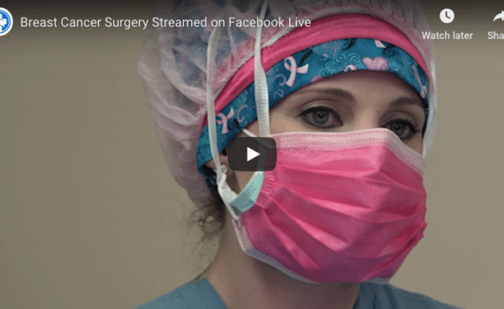 Screen grab of Breast Cancer Surgery video.