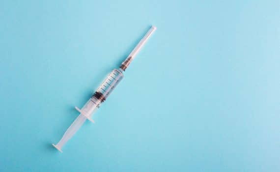 Needle for vaccine injection.