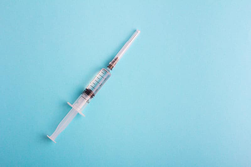 Needle for vaccine injection.