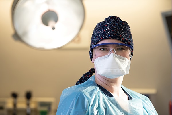 Lucy Burns, RN, charge nurse in the ICU at Methodist Dallas