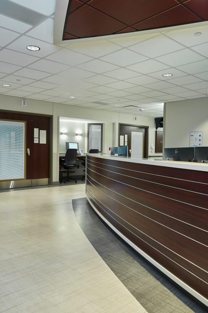 A photograph of the entryway at the Progressive Care Unit for Transplant and Advanced Surgery