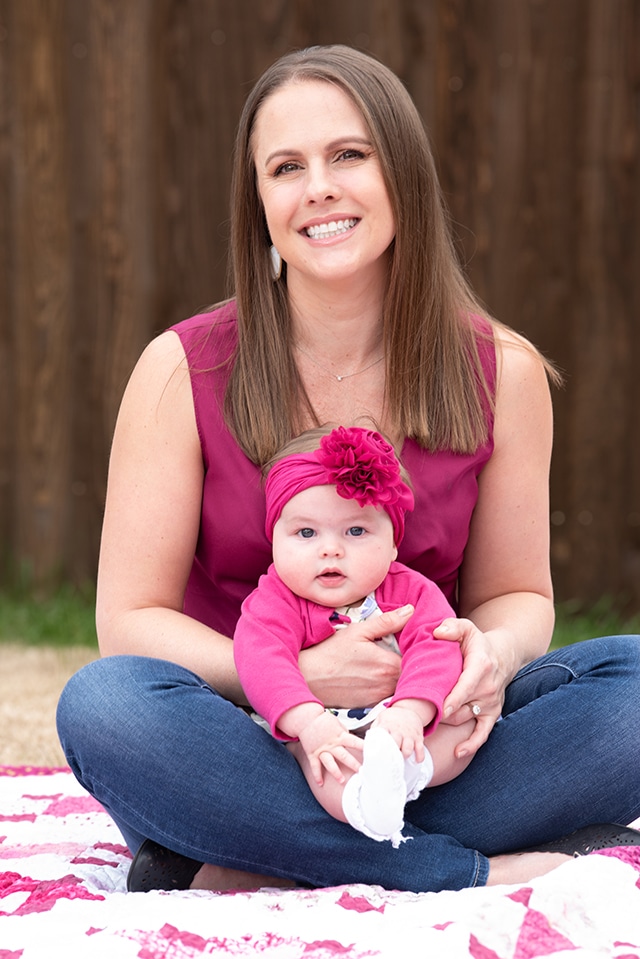 Samantha Crist and her newborn Charlotte