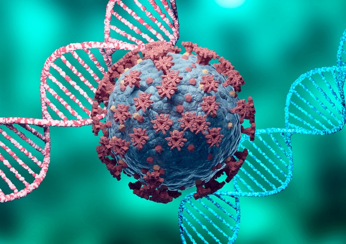 Molecular image of COVID-19