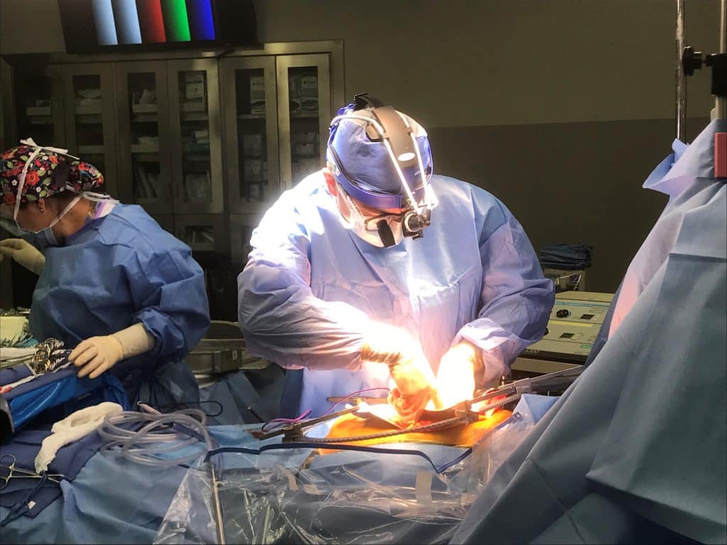 Dr. Mejia performs a liver transplant at Methodist Dallas Medical Center