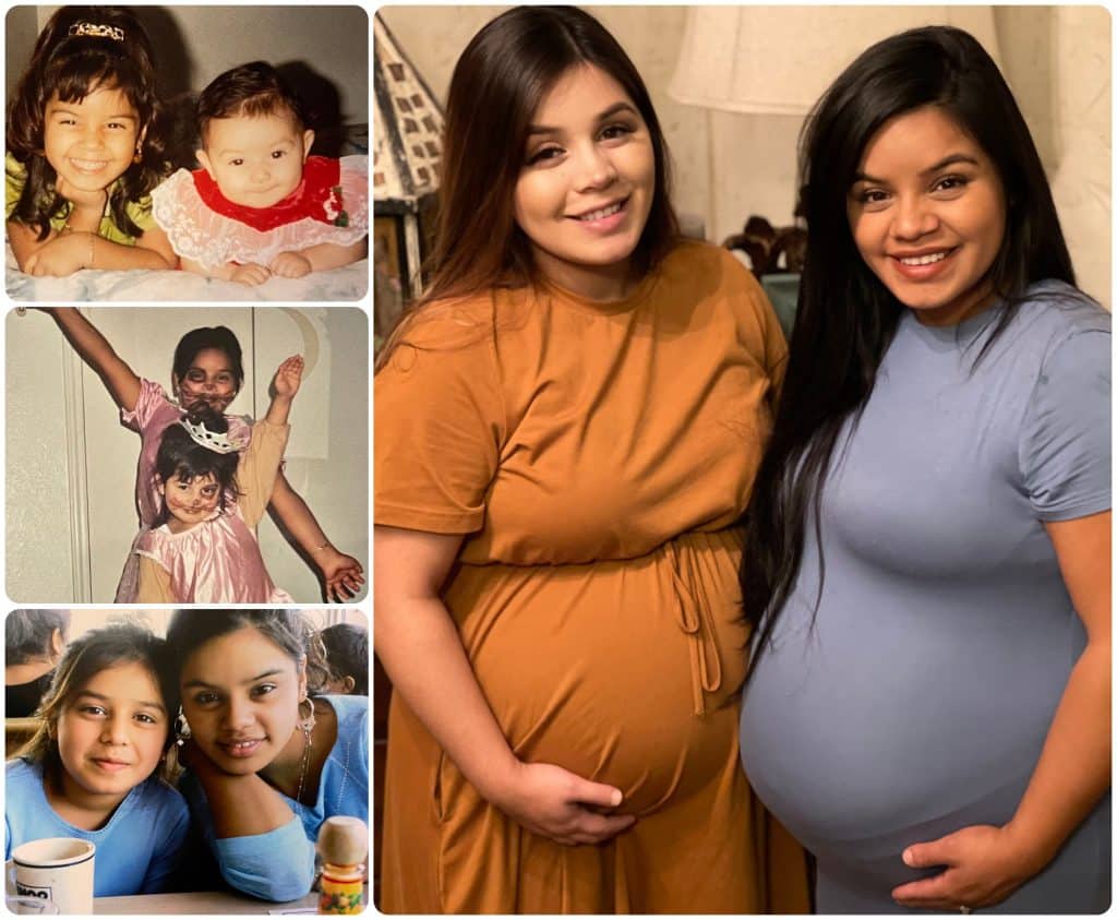 Childhood photos of sisters Yesenia and Jocelyn Marin