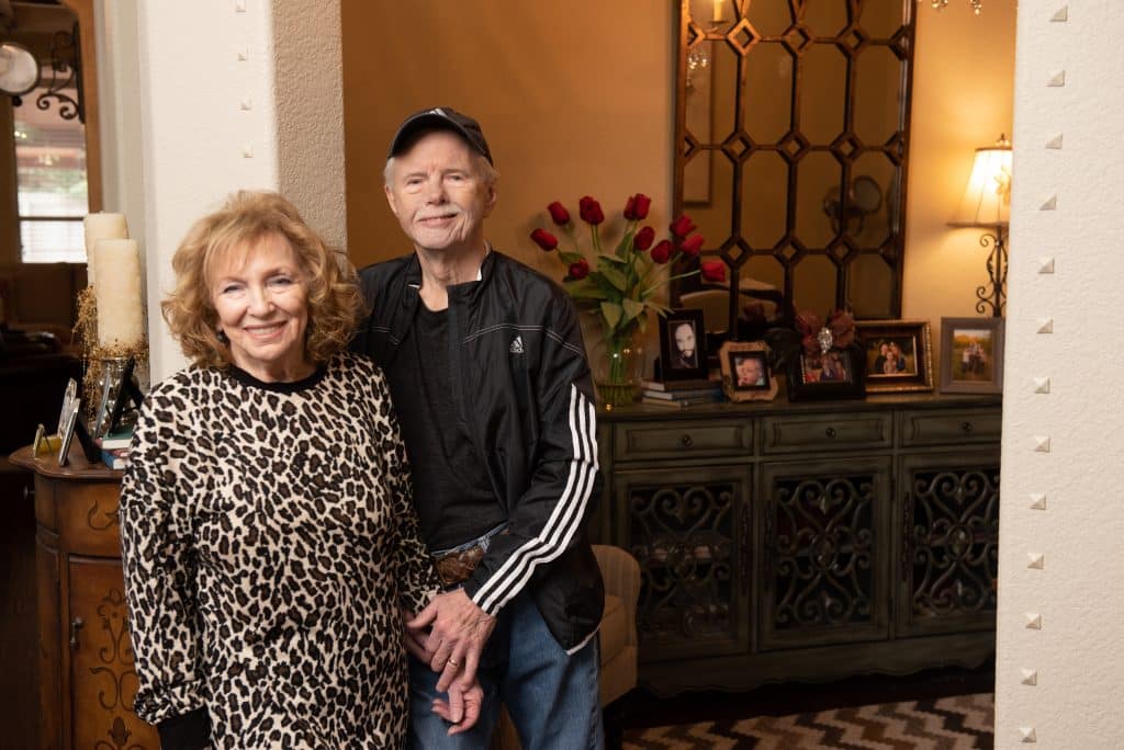 Hardy and Linda Thomas smiling 