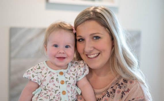 Hayley Mattson and her daughter Everleigh after Hayley's natural birth at Methodist Mansfield