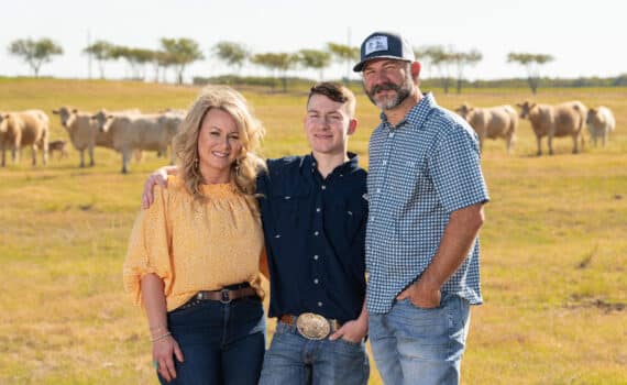 Garrett Blackmon photographed with his mother and father after Garrett's ECMO treatment at Methodist Dallas Medical Center