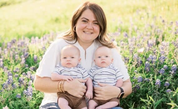 Jadi Spangler photographed with her two sons
