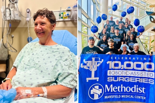 Methodist Mansfield celebrated the surgical milestone by honoring the staff who made it possible.