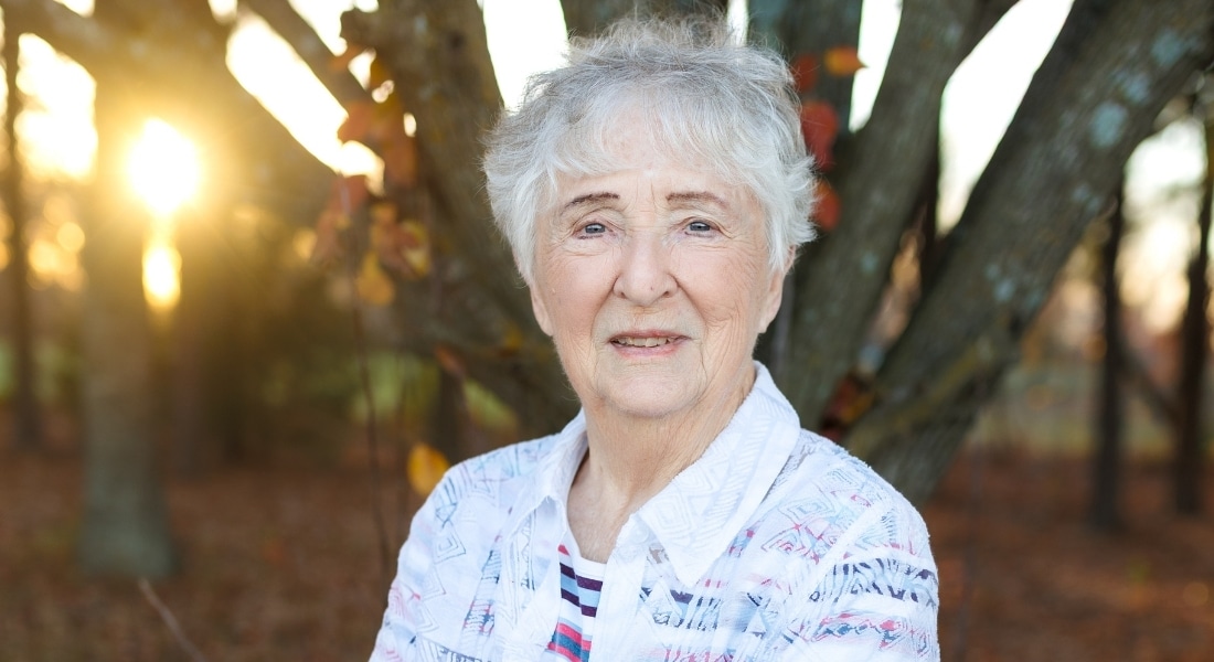 Doris Potter broke both arms when she fell at D/FW Airport.