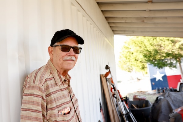 Steve Peacock on his Waxahachie farm