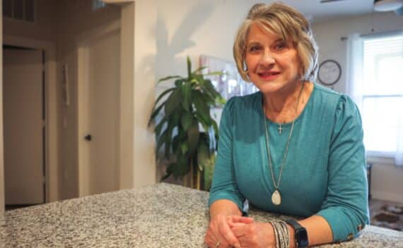 Barbara Moscrop at her home in Waxahachie