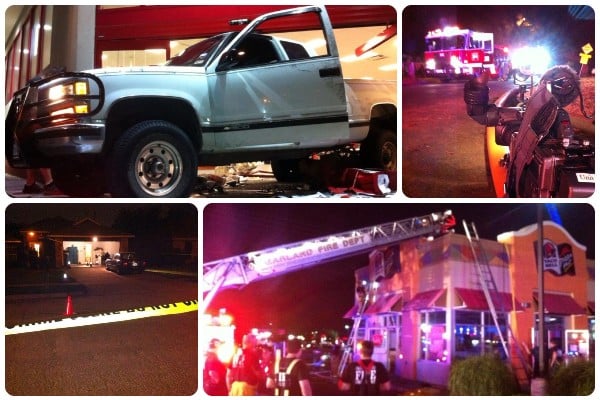 A collage shows several photos that Robert Flagg shot at breaking news scenes across Dallas.