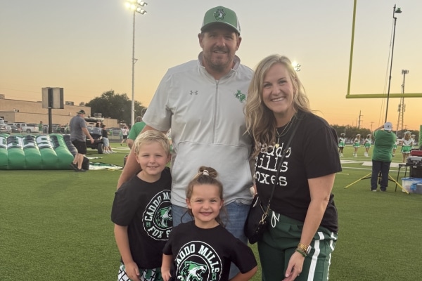 Kellianne Hodges with her family.