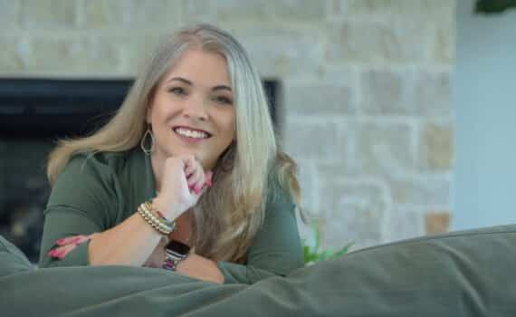 Stephanie Frankiewicz poses in her Midlothian home.