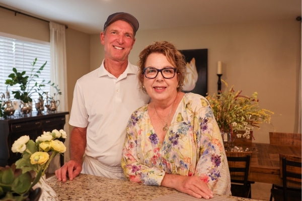 Cindi and Dan Weber in their Oak Cliff home