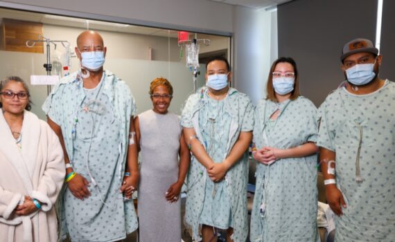 Six patients benefited from a domino kidney transplant at Methodist Dallas.